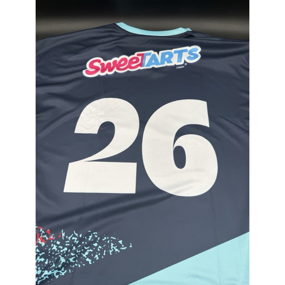 SweeTARTS & USA Branded Custom Soccer Jersey - Large - (only 100 sent as prizes)